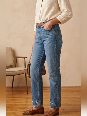 Vintage Levi's Misses Orange Tab Jeans | High Rise Straight Leg Denim Size 8 80s